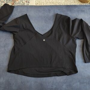 Lululemon Black Crop Women's Top
